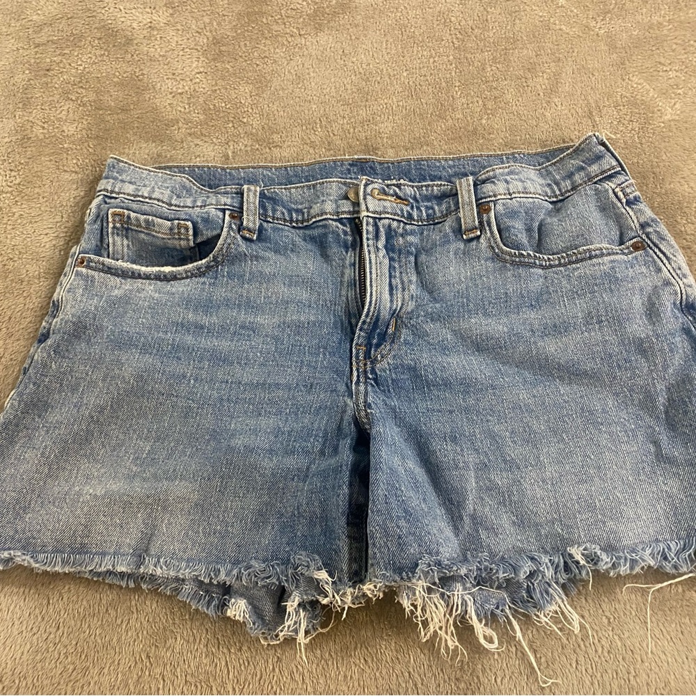 Old Navy Light Blue Frayed Denim Shorts
